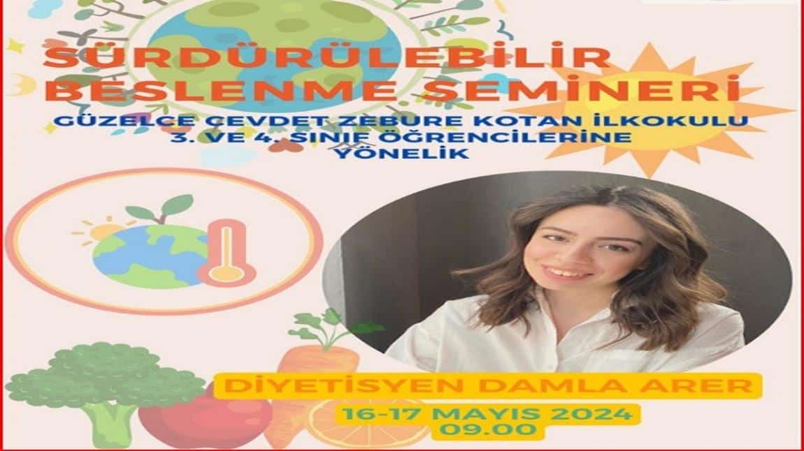 OKULUMUZDA ''SAĞLIKLI BESLENELİM PROJESİ'' KAPSAMINDA SEMİNER VERİLECEK..